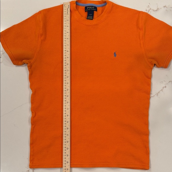Polo by Ralph Lauren Men's Vibrant Orange Tee Large - Picture 4 of 4